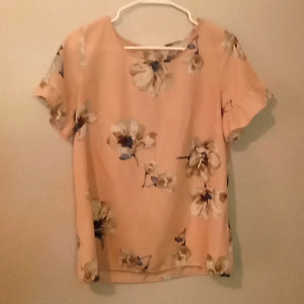 Floral print light pink